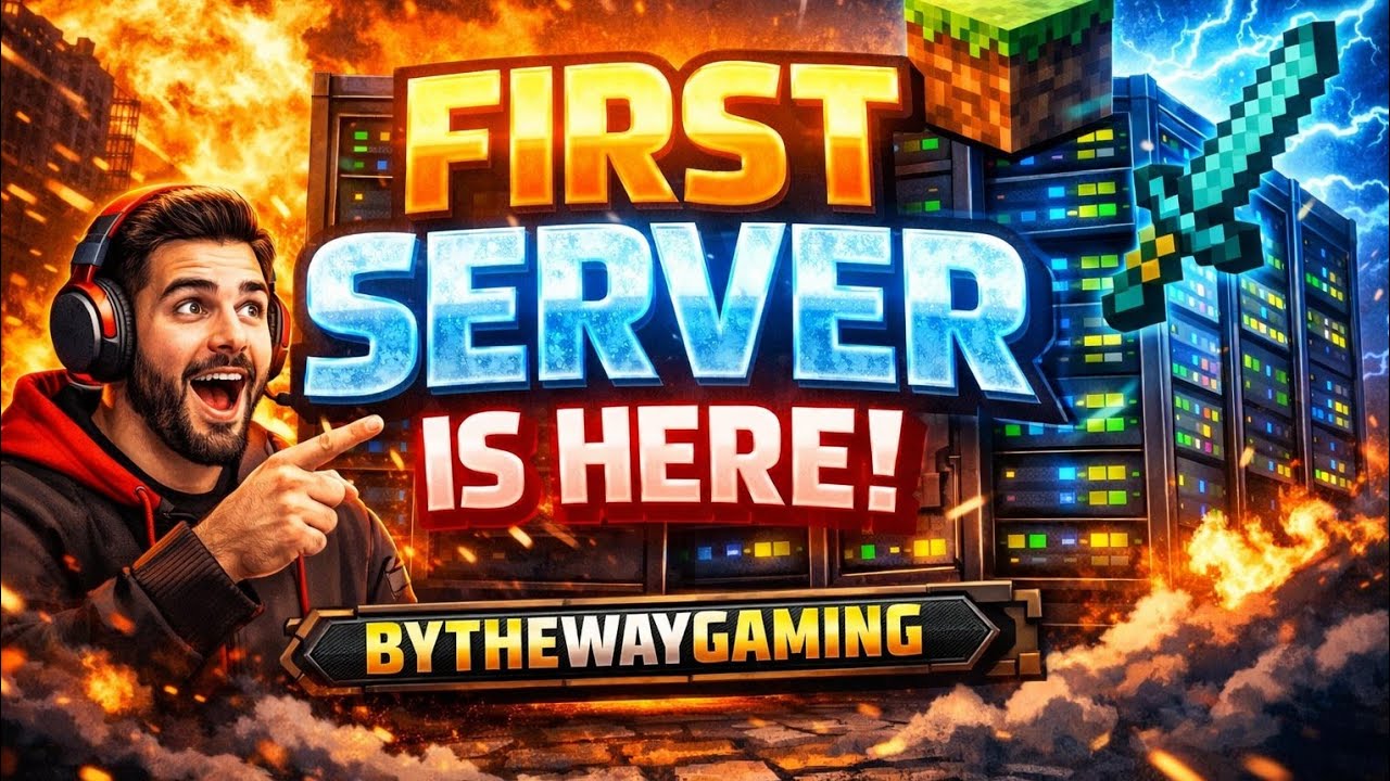 My First Minecraft Server Livestream 🚀 | Public Server - YouTube