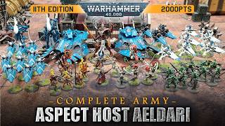 Aspect Host Aeldari Warhammer 40k 11th Edition 2000pts Army List Showcase + Tactics