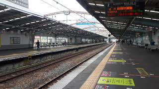 JR西日本弁天町駅で105系SF001編成廃車回送の通過シーン（2021年3月16日火曜日）携帯電話で撮影
