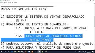 Maquina Virtual con las herramientas Sonarqube, Mantis, Teslink y JUnit.
