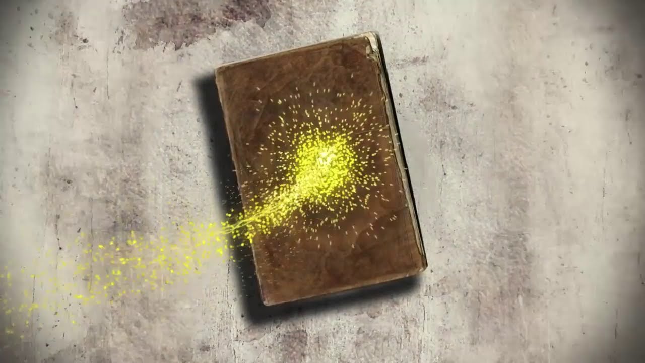 Animation of a book opening., Stock Video