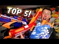 TOP 5 NERF GUNS! (Favorite, Worst, Under $30, and Best of Each Series)