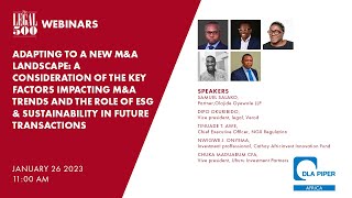 The Legal 500 Webinar: A Consideration of Factors Impacting M&A in Future Transactions News