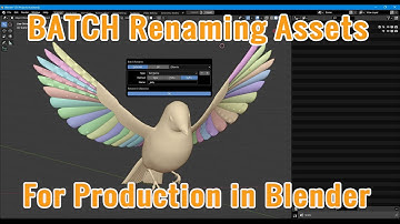 Batch Renaming Asset for Production in Blender