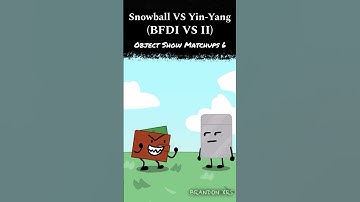 Snowball VS Yin-Yang (BFDI VS II) - Object Show Matchups 6 #shorts