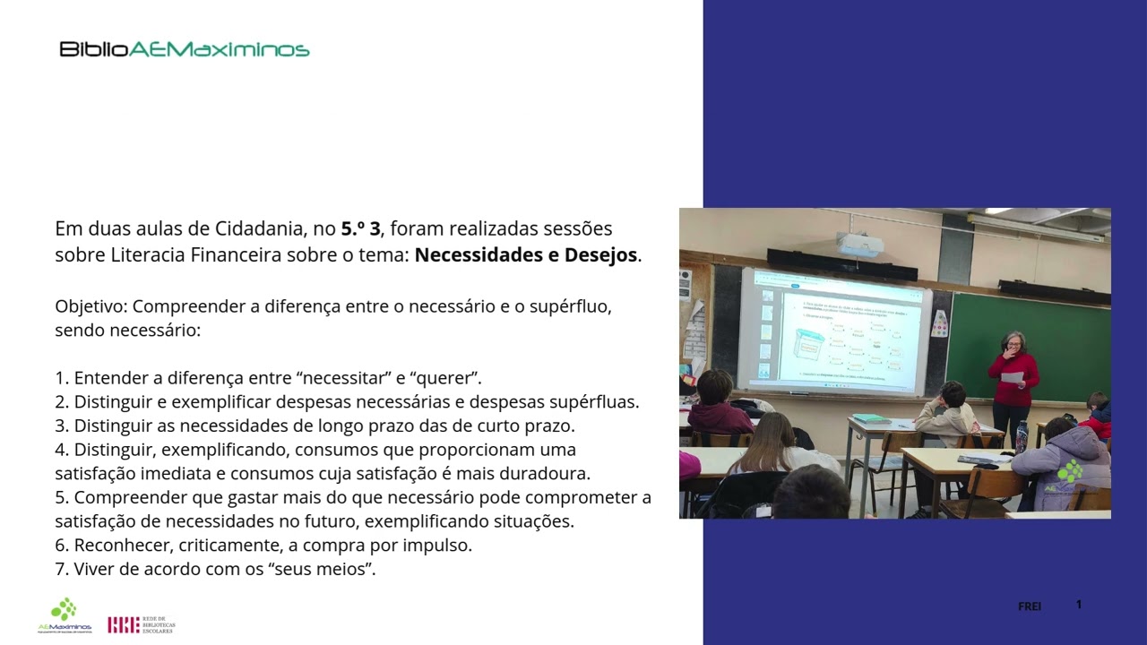 Literacia Financeira 2 - Necessidade e Desejos - Frei