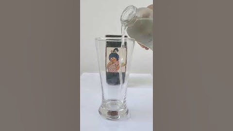 Lateral inversion ! Water acts as a plane mirror !