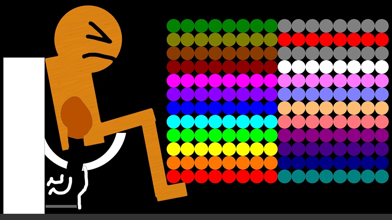 The Crazy Man 6 Legs Eliminations Marble Race in Algodoo