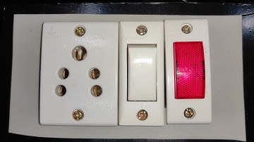 1 Socket 1 Switch And Light Indicator Connection #electric #wiring #electrical #extensionsocket