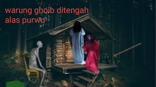 Mampir warung ternyata warung ghoib banyak hantunya..live Hujan Lebat Lewati Alas Angker