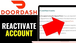 How To Reactivate Doordash Dasher Account 2026 (EASILY) How To Reactivate Doordash Dasher Account 2026 (EASILY)
