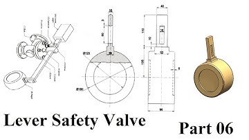 Solidworks tutorial Part Models, Lever Safety Valve, Assembly from LearnVern Part 06