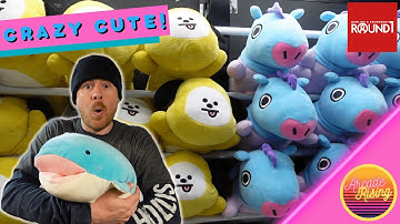 Epic Claw Machine Wins! 4 Prizes in 1 Play at Round 1 Arcade!