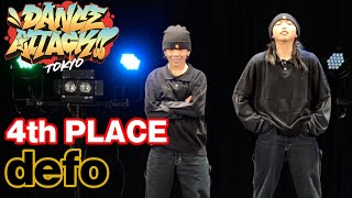 defo DANCE ATTACK!! TOKYO 中学生の部 [4位] 中学生限定ストリートダンスコンテスト