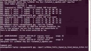 GNUPG-Working of Marginal Trust.mpeg