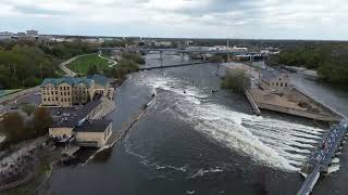 Fox River near Fratellos Restaurant in Appleton, WI - 050726