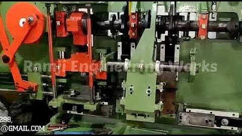 Plastic drum handle making machine