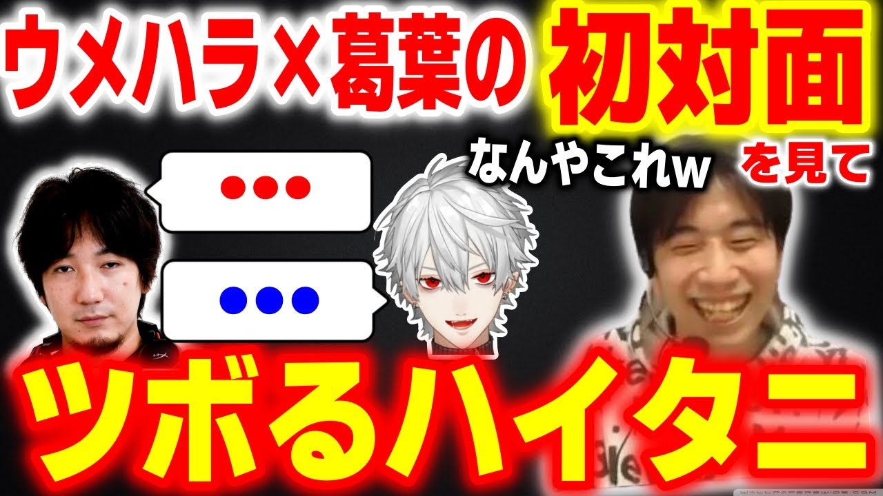 「なんやねんこれｗ」ウメハラと葛葉の初対面動画を見てツボるハイタニ【スト6】【SF6】【ストリートファイター6】