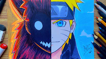 Como Desenhar o Naruto / 4 Caldas - How to Draw Naruto / Kurama