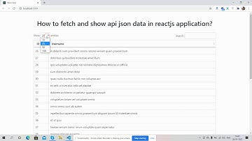 Fetch and display data from api in Reactjs