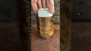Furry cow - cowhide drink holder #shorts #shortvideo #diy
