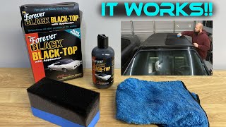 How to Fix Faded Convertible Top with Forever BLACK Black-Top Gel screenshot 5