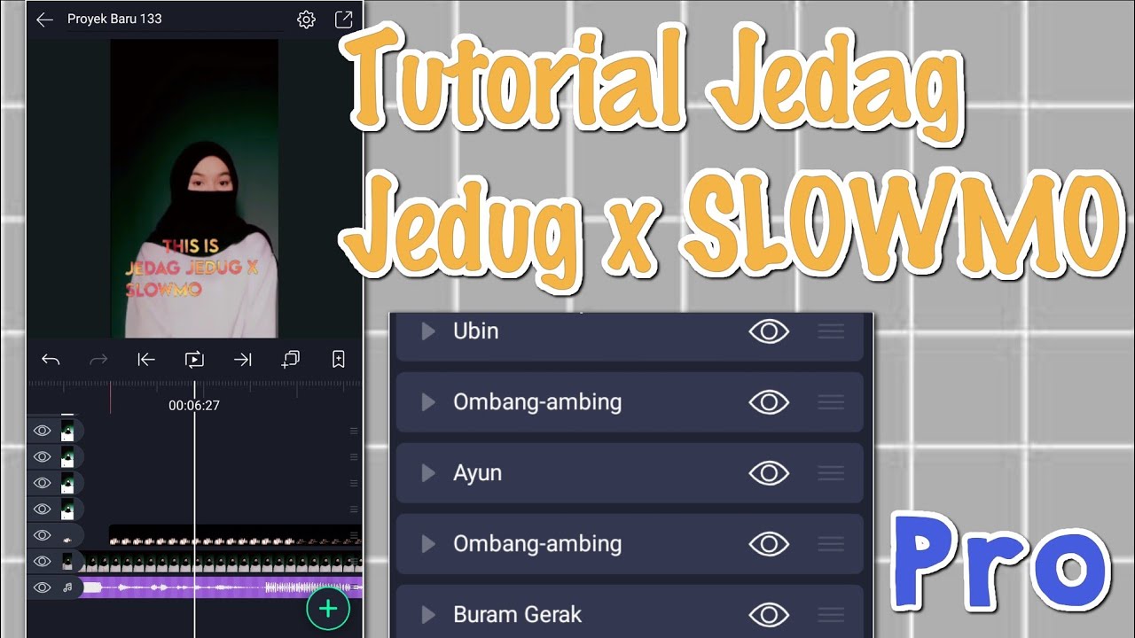 Tutorial membuat Jedag Jedug x slowmo viral Tiktok 🎶 Kuy nonton 😭 ️