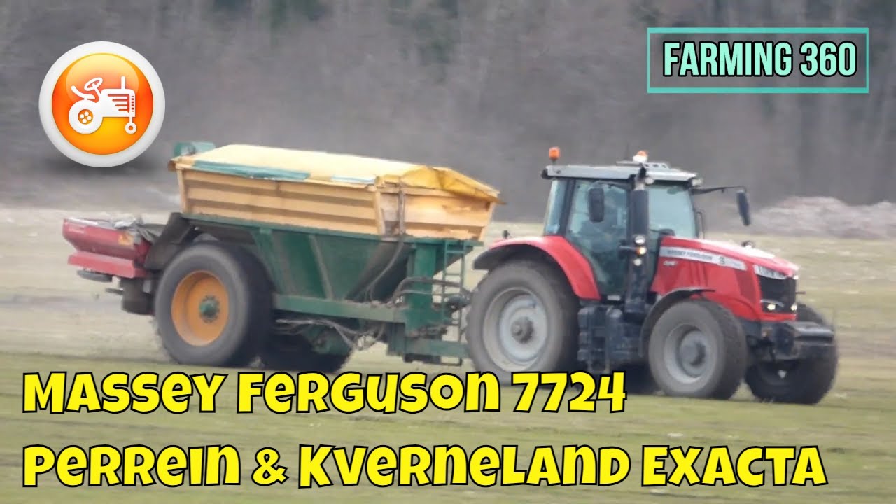 Fertilizing 2024 | Massey Ferguson 7724 S with Perrein Jumbo & Kverneland Exacta TL