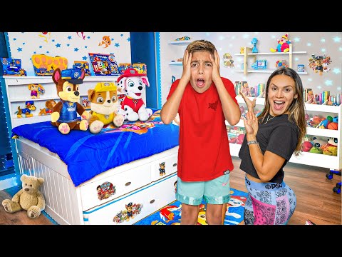 SURPRISING OUR SON WITH a CHILDISH ROOM MAKEOVER!! ?