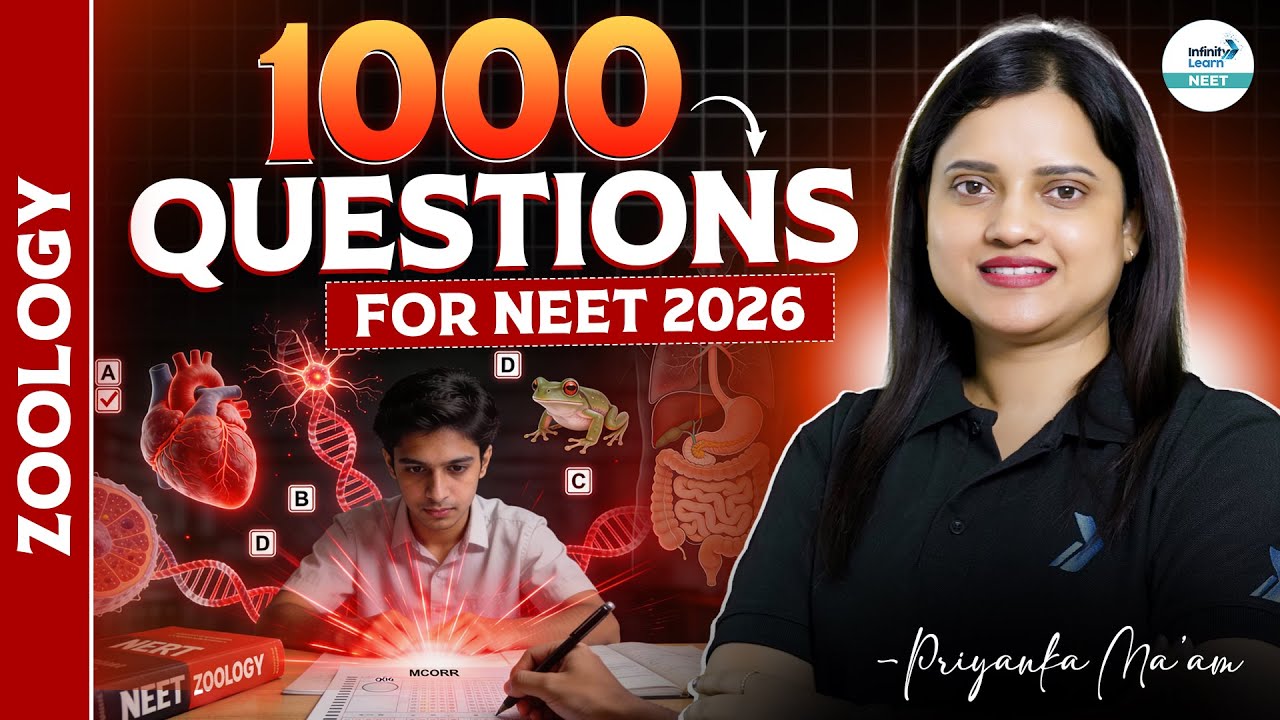 1000+ MOST IMPORTANT ZOOLOGY QUESTIONS FOR NEET 2026 🔥|| #NEET2026 ...