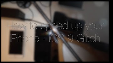 How to speed up your iPhone - iOS 9 Glitch | TechOne