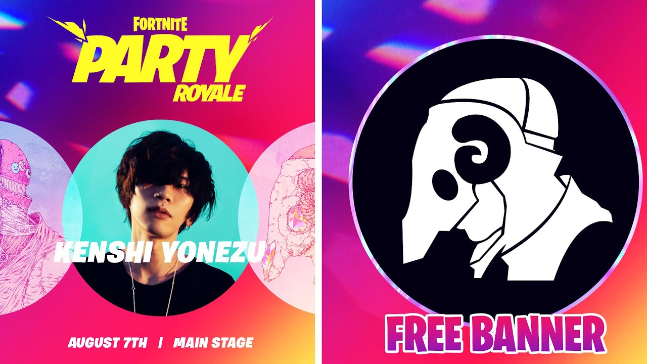 KENSHI YONEZU IN FORTNITE BATTLE ROYALE! How to claim Free Party Royale