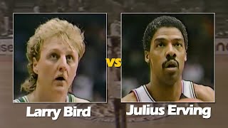 Julius Erving vs Larry Bird | 76ers vs Celtics | April 06, 1986