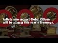 Global Citizen supporters at the 58th Grammys