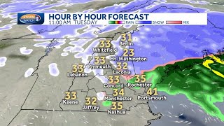 Hour-by-hour timeline: Snow, wintry mix to move out before 2020 arrives