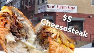 $5 Philly Cheesesteak at the "Hood Corner Store" in South Philly. An underrated place for good food