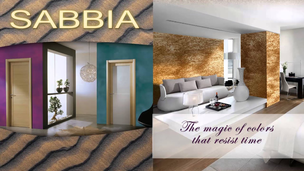 SABBIA decorative paint - YouTube