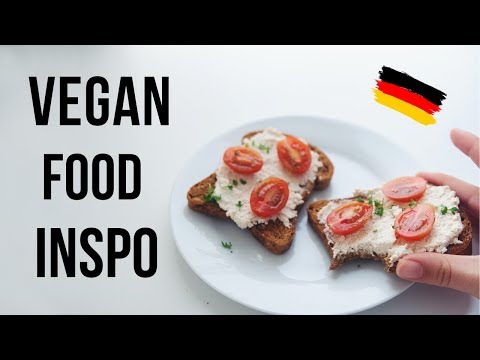 A German What I Eat in a Day with subtitles