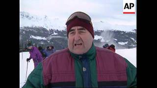 SWITZERLAND: KLOSTERS: PRINCE CHARLES AND HIS SONS GO SKIING