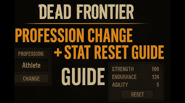 Dead Frontier: Profession Change + Stat Reset Explained | Full Min-Max Guide