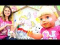 Gül Ve Loli Duvarı Boyuyorlar Ayşe Ile Bebek Bakma Oyunu Eğitici Okul öncesi Etkinlikleri Gül Ve Loli Duvarı Boyuyorlar Ayşe Ile Bebek Bakma Oyunu Eğitici Okul öncesi Etkinlikleri
