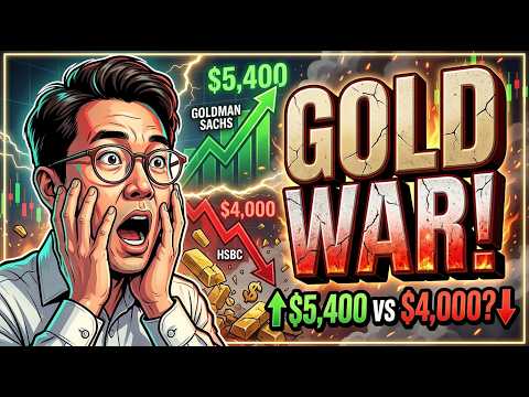 Goldman Sachs Masih Menyatakan Harga Emas $5.400. HSBC Memperingatkan Kemungkinan Pengujian Ulang di Level $4.000. Siapa yang Melihat Apa?