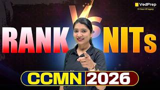 CCMN 2026 🔥 Rank vs NITs Complete Analysis | VedPrep IIT JAM