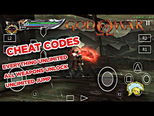 God of war chains of olympus ppsspp cheats 2023  God of war chains of olympus  ppsspp cheat codes 