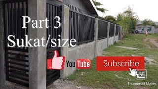 Part 3 Total Cost At Sukat Ng Bakodfence