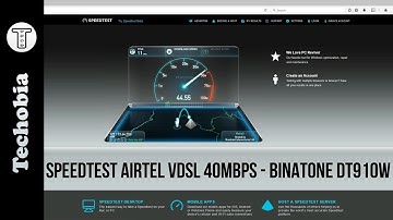 Airtel VDSL | Broadband | Fiber | 40Mbps - Speedtest Binatone DT910w