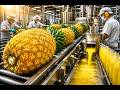 Millions of pineapples disappear into this giant factory every day