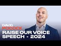 David Pocock - 8 October 2024 - Raise our voice speech