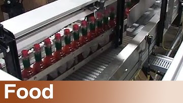 Bottle Diverting With Shuttleworth "Swinger" Conveyor Diverter 1 to 4 Lanes