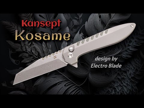 NEW! Kansept Kosame:  Button Lock Reverse Tanto for Lightweight EDC!